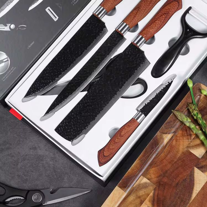 Ensemble de Couteaux 6 Pièces Haute Précision
