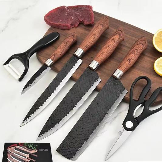 Ensemble de Couteaux 6 Pièces Haute Précision