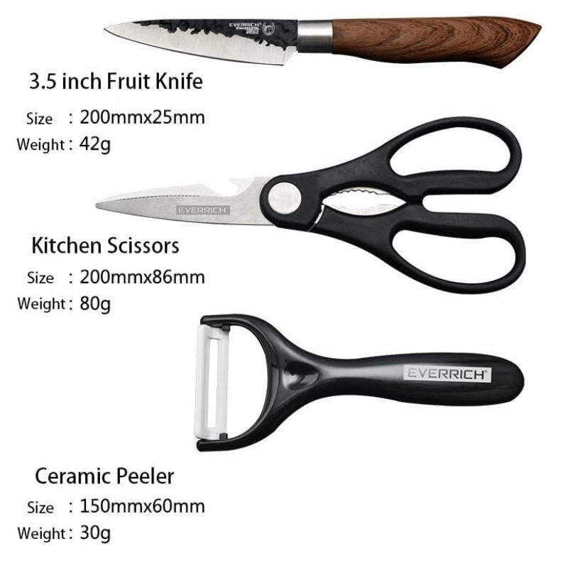 Ensemble de Couteaux 6 Pièces Haute Précision