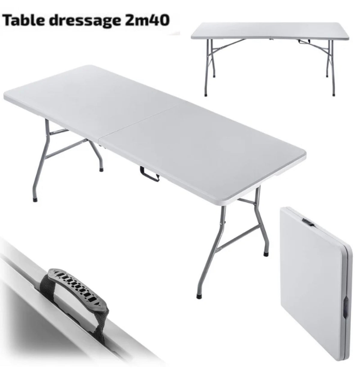 Table pliante 2m40