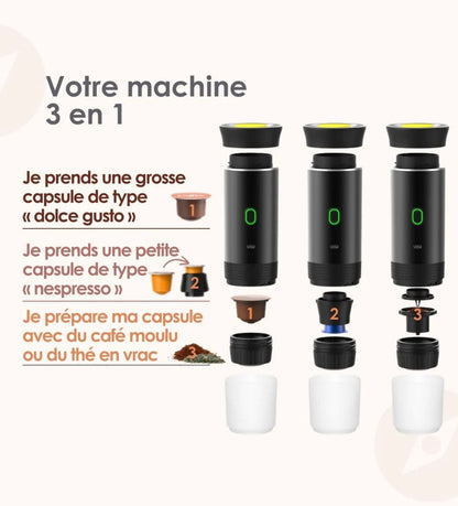 Cafetière portable 3-en-1
