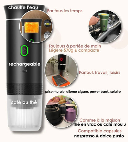Cafetière portable 3-en-1