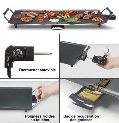 Plaque Électrique Barbecue XXL 1400W