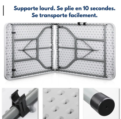 Table Pliante Portative de 180 cm